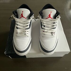 Men’s jordan 3 retro se fire red denim